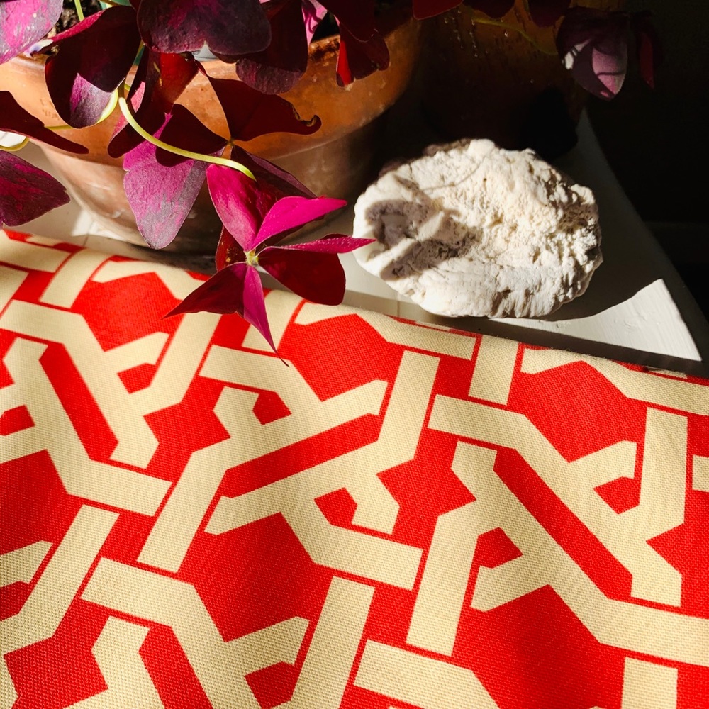 Drapery Upholstery 1.5 Yards . Geometric Pattern